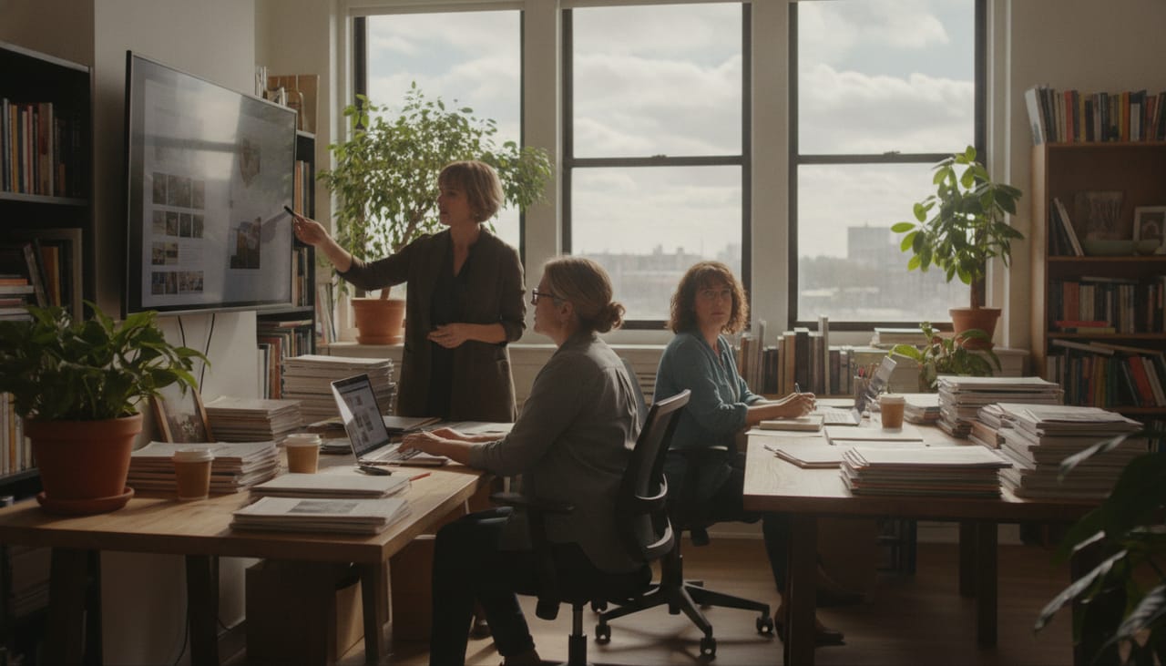 Die Redaktion von lebensvital bei der Arbeit