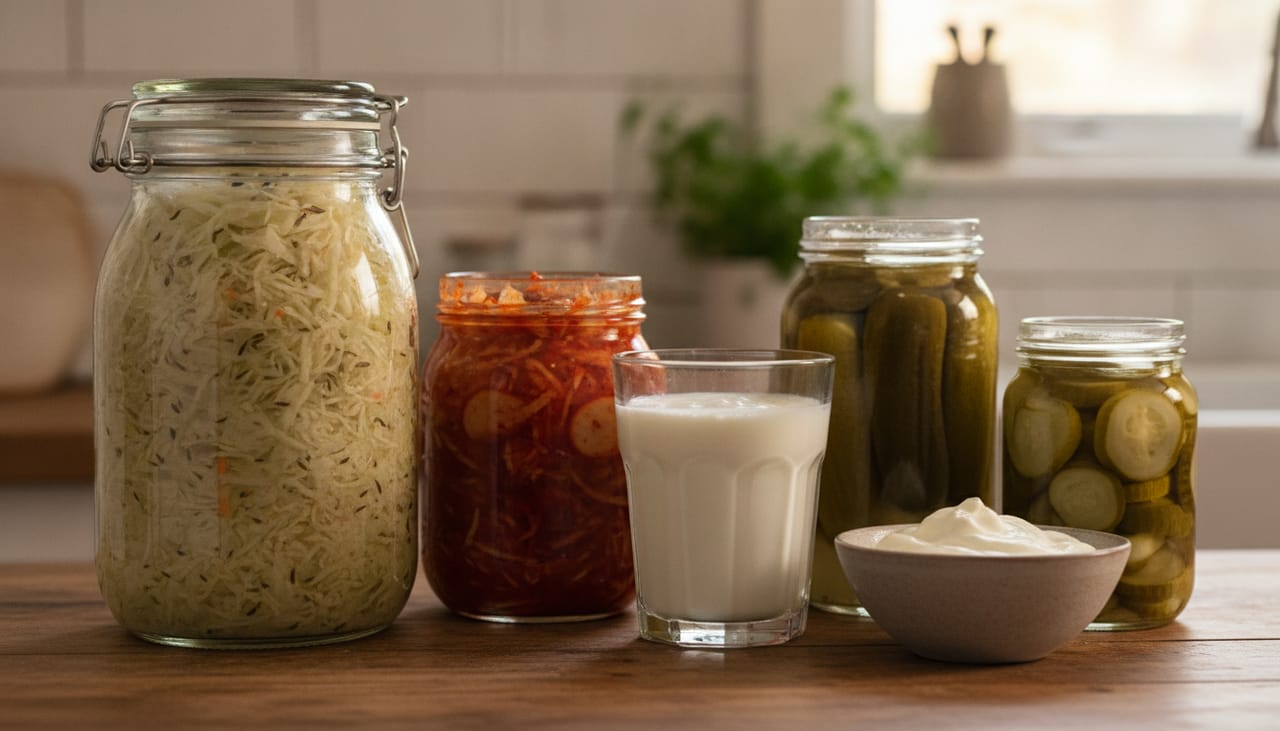 Fermentiertes für den Darm: Sauerkraut, Kefir & Co.